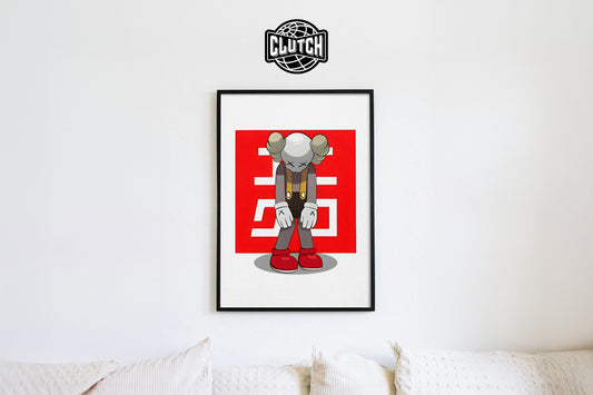Kaws Sad Square Poster