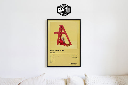 Billie Eilish 'Don't Smile At Me' Album Poster