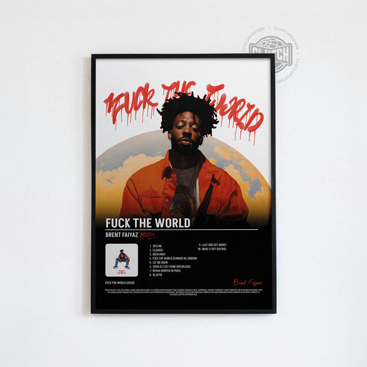 Brent Faiyaz 'F*** The World' Tracklist Poster