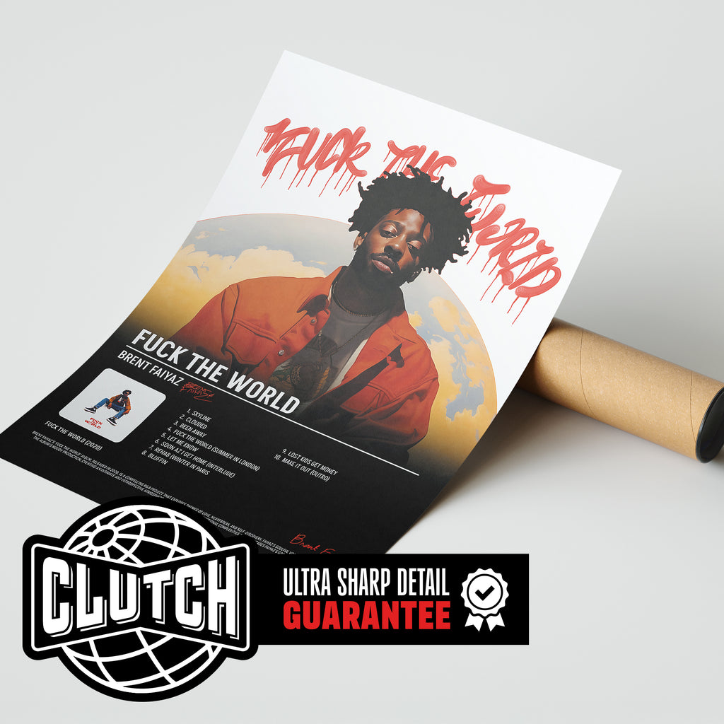 Brent Faiyaz 'F*** The World' Tracklist Poster