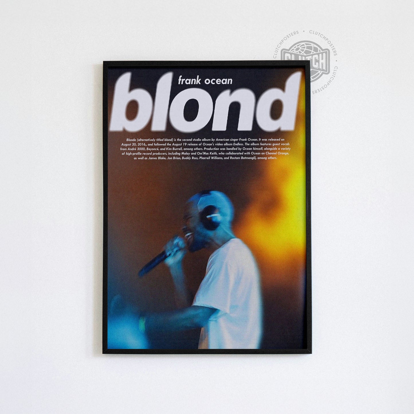 Frank Ocean 'Blond' Blurred Poster