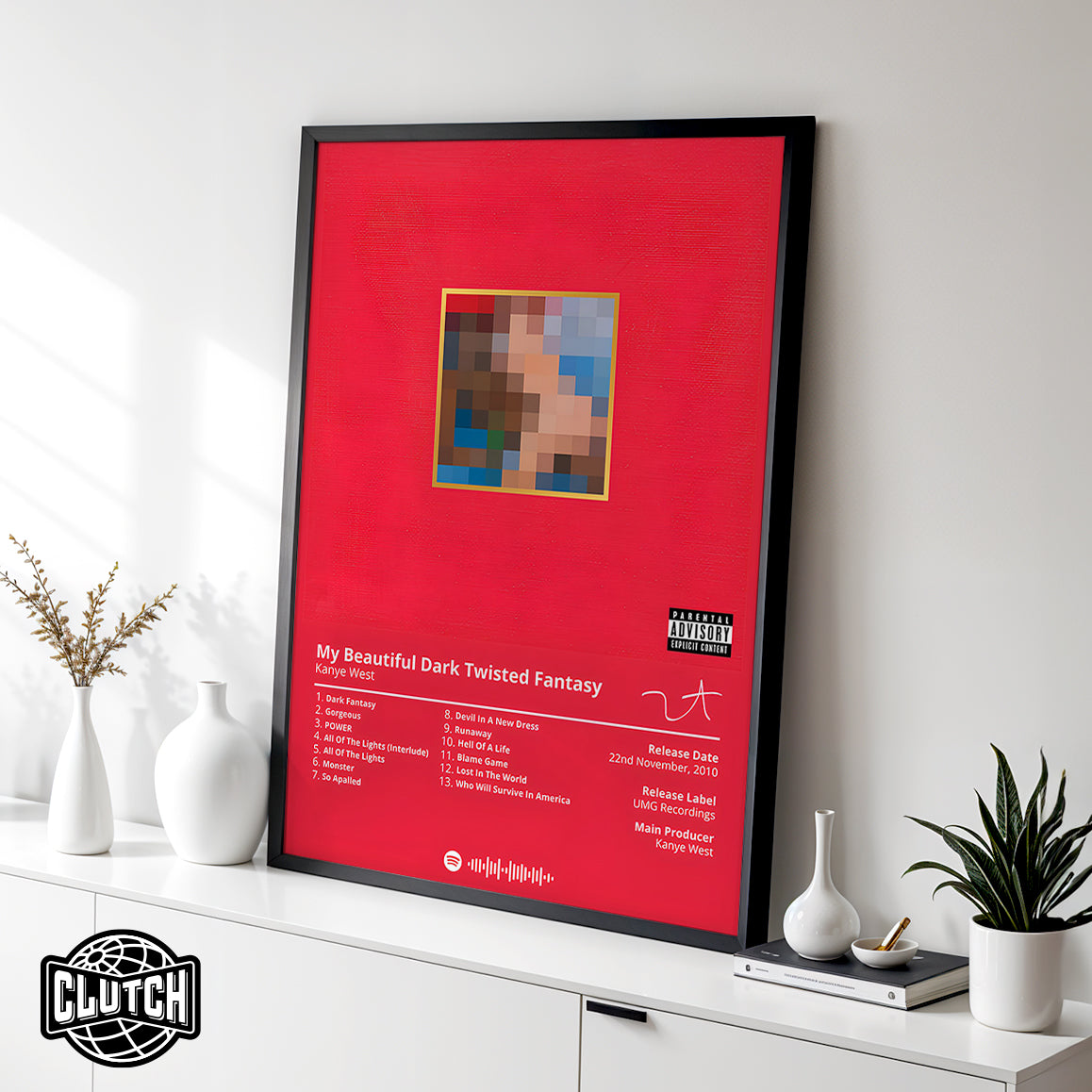 Kanye West 'My Beautiful Dark Twisted Fantasy' Album Poster