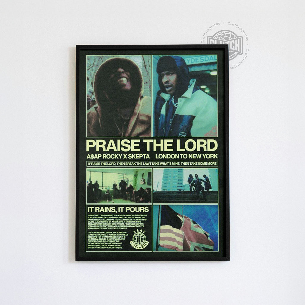 Asap Rocky 'Praise The Lord' Cover Poster