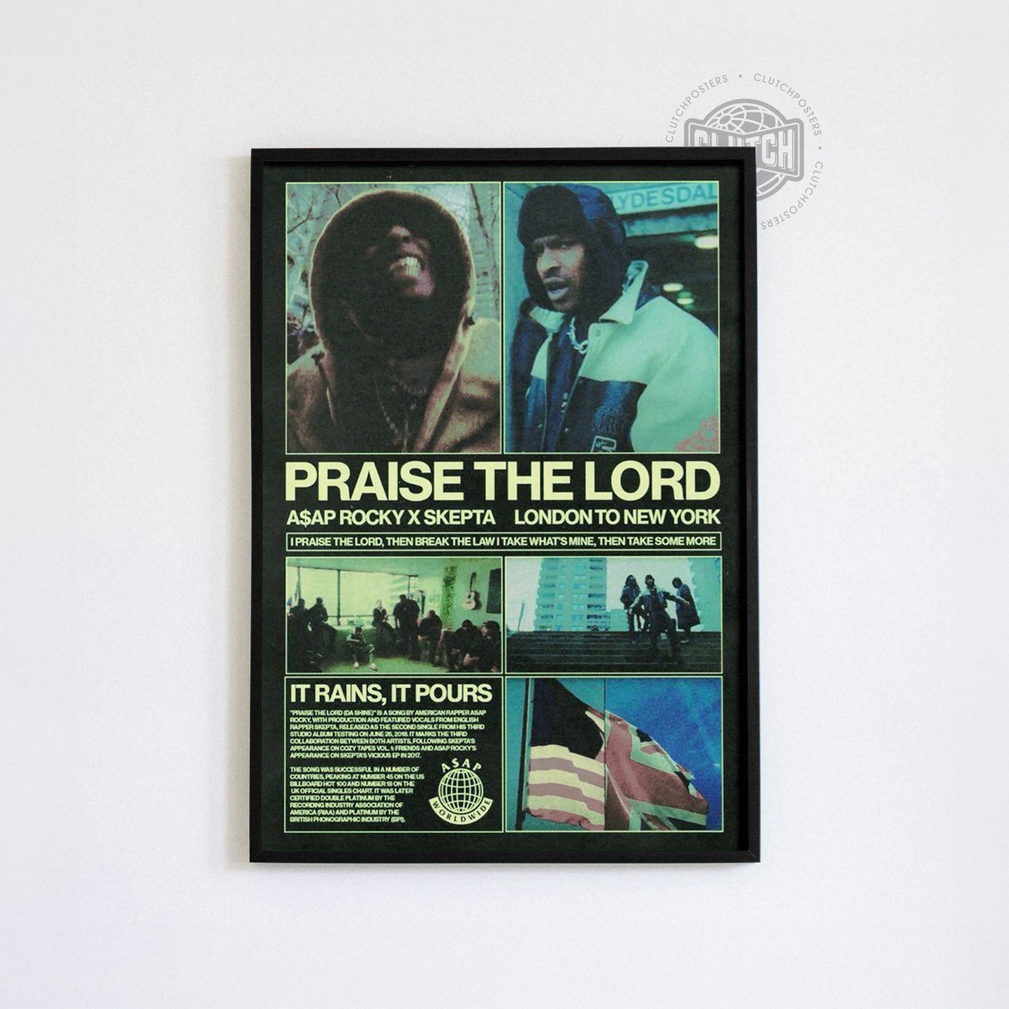 Asap Rocky 'Praise The Lord' Cover Poster