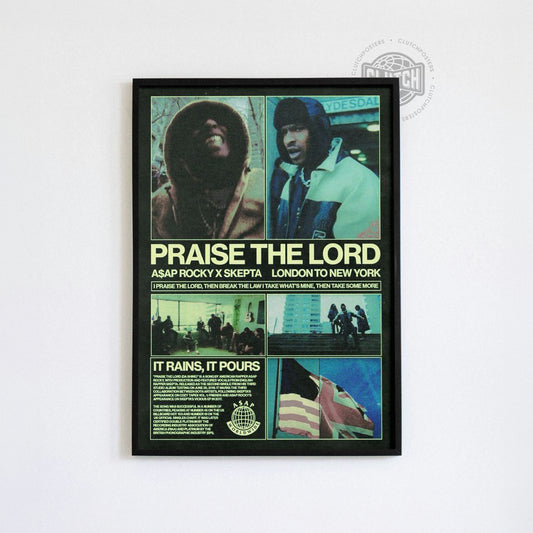 Asap Rocky 'Praise The Lord' Cover Poster