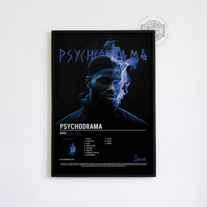 Dave 'PSYCHODRAMA' Tracklist Poster