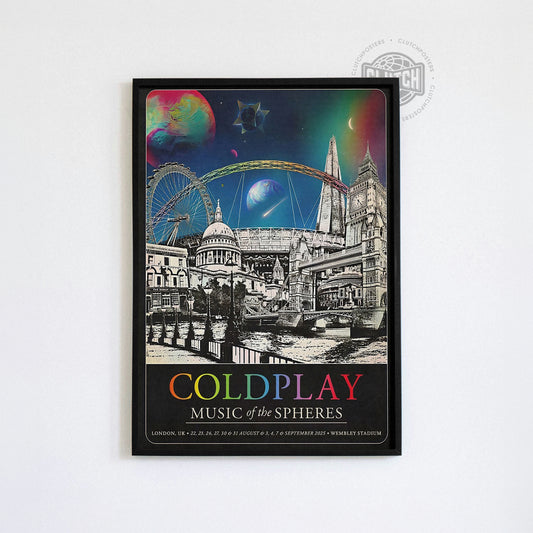 Coldplay 'Music Of The Spheres' Poster