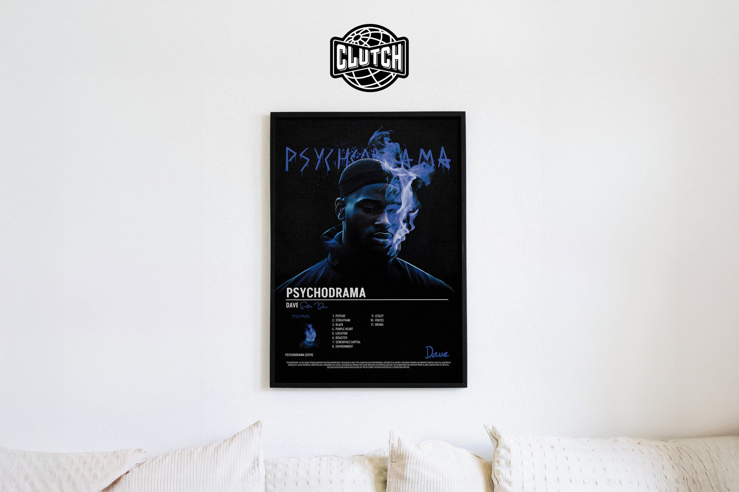 Dave 'PSYCHODRAMA' Tracklist Poster