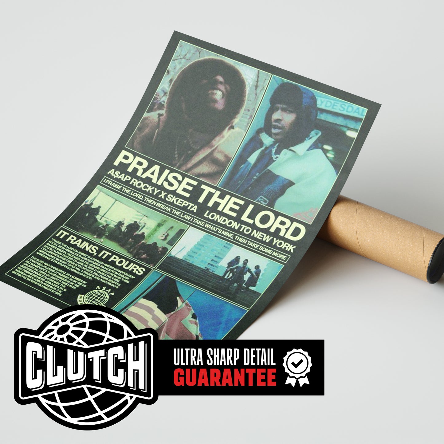 Asap Rocky 'Praise The Lord' Cover Poster