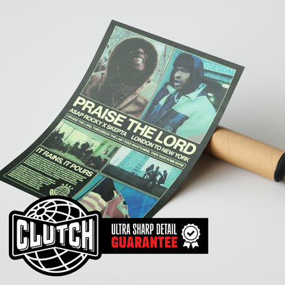 Asap Rocky 'Praise The Lord' Cover Poster