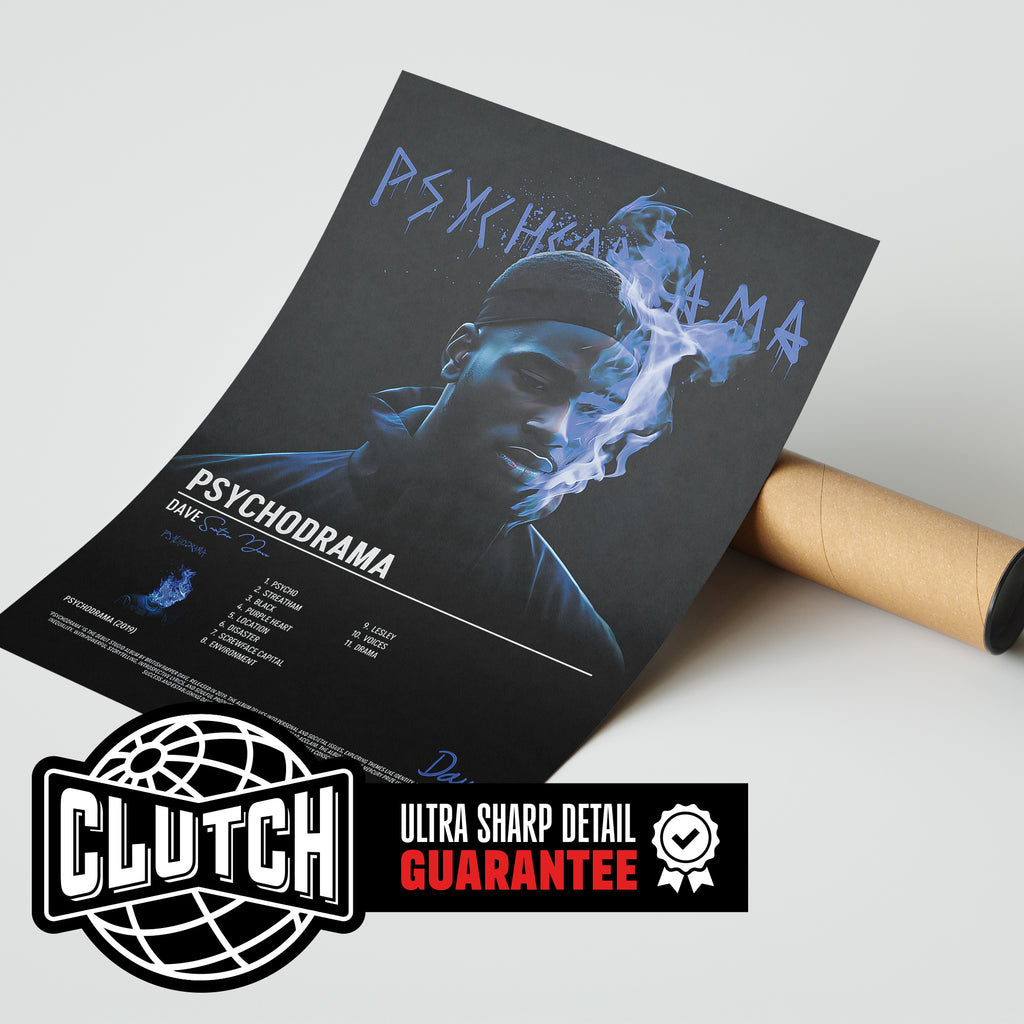 Dave 'PSYCHODRAMA' Tracklist Poster