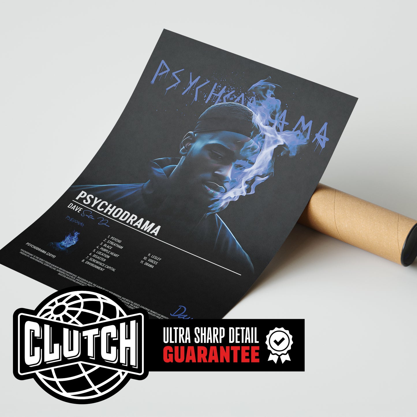 Dave 'PSYCHODRAMA' Tracklist Poster