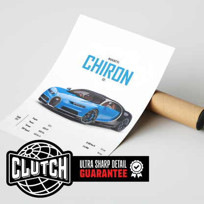 Bugatti Chiron 'CORE' Car Poster