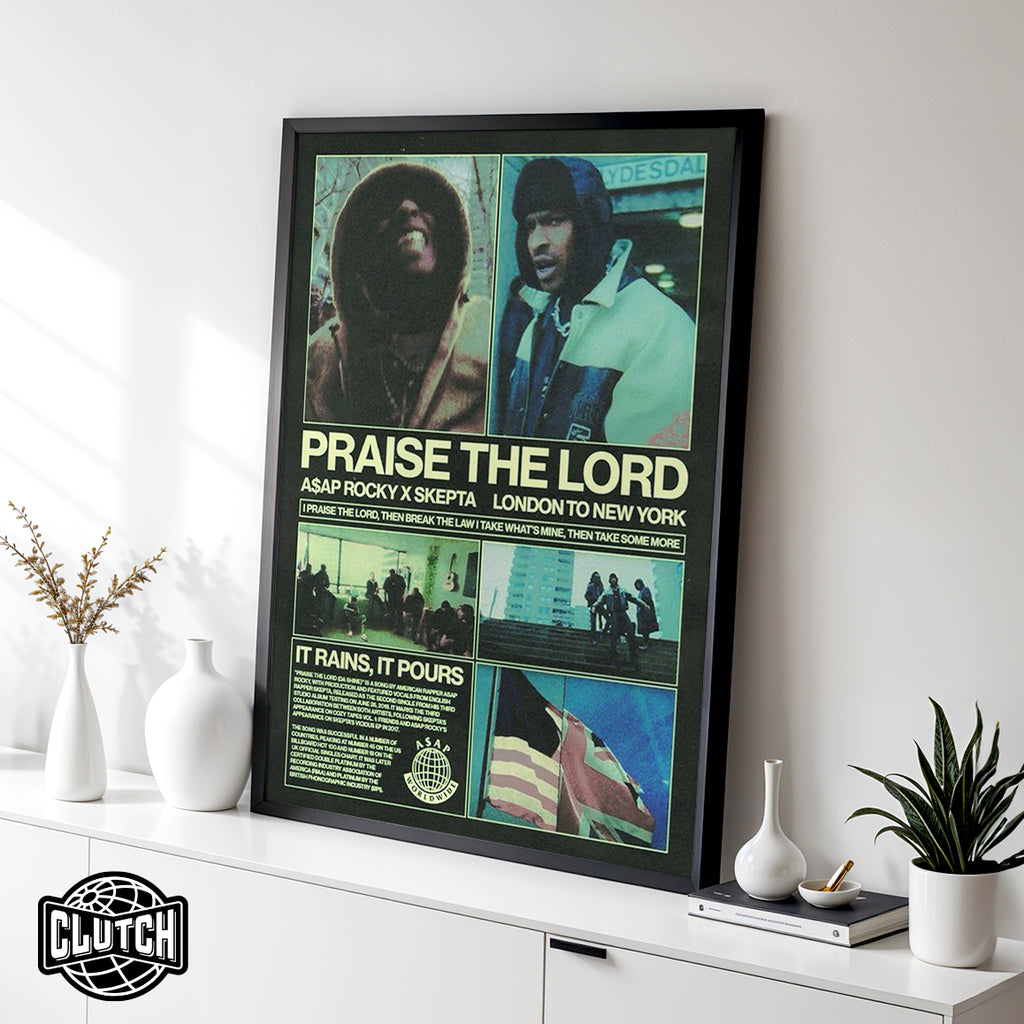 Asap Rocky 'Praise The Lord' Cover Poster