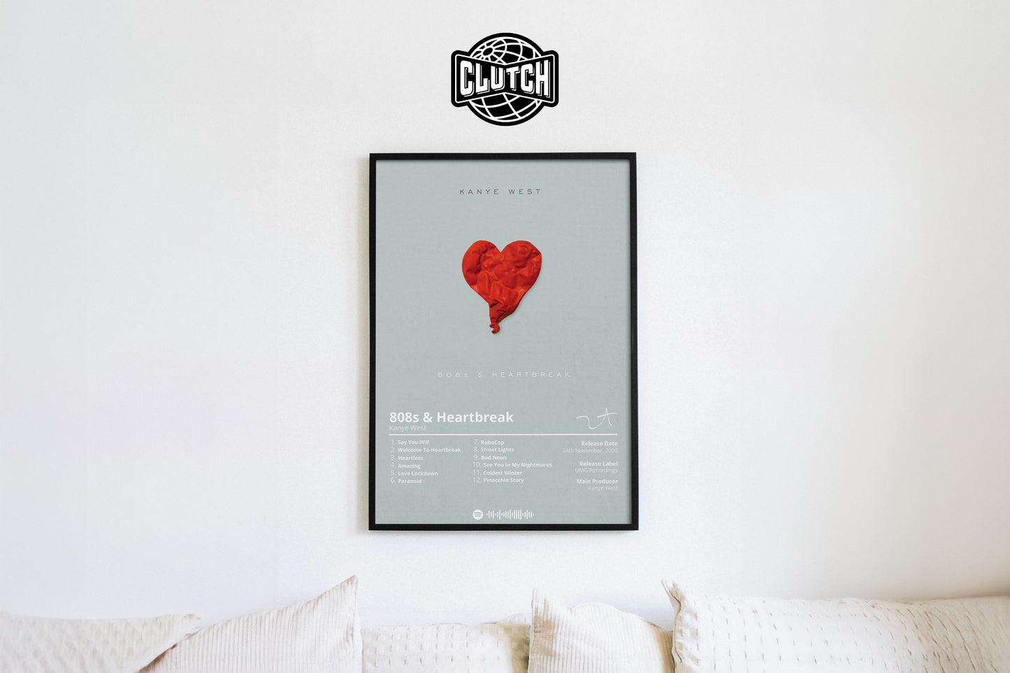 Kanye West '808s & Heartbreak' Album Poster