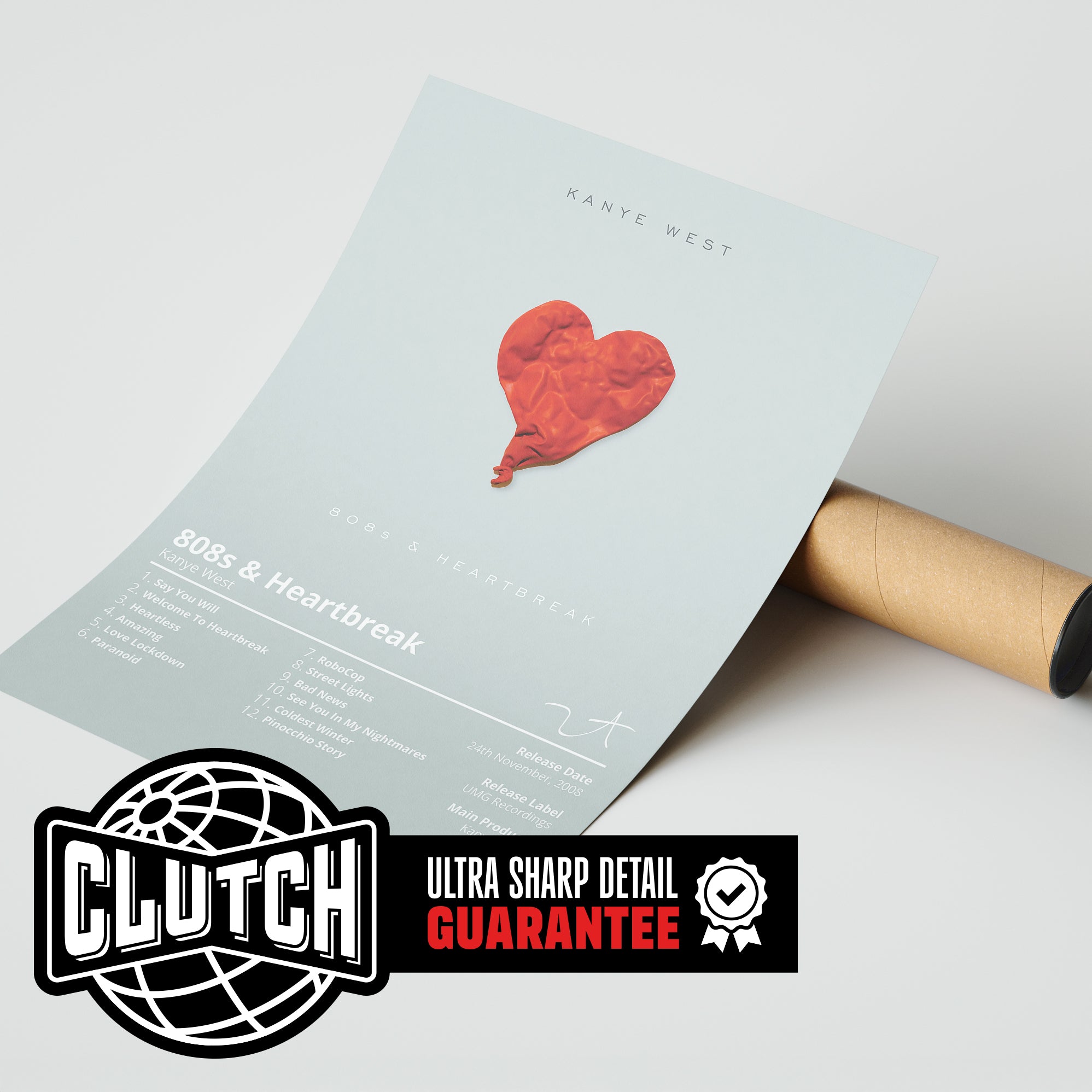 Kanye West '808s & Heartbreak' Album Poster