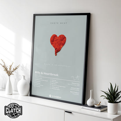 Kanye West '808s & Heartbreak' Album Poster