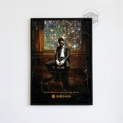 Kid Cudi 'Man On The Moon II: The Legend Of Mr. Rager' Spotify Poster