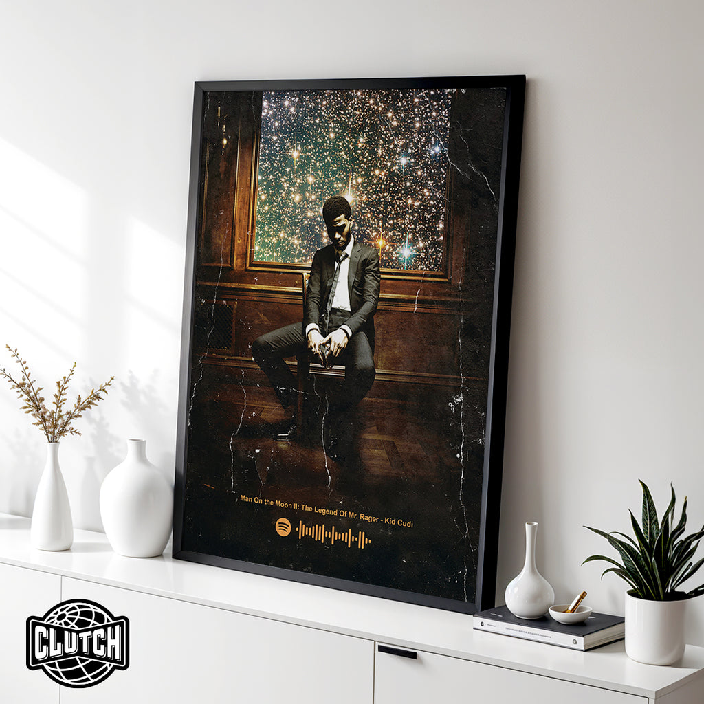 Kid Cudi 'Man On The Moon II: The Legend Of Mr. Rager' Spotify Poster