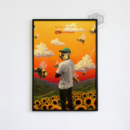 Tyler The Creator 'Flower Boy' Spotify Poster
