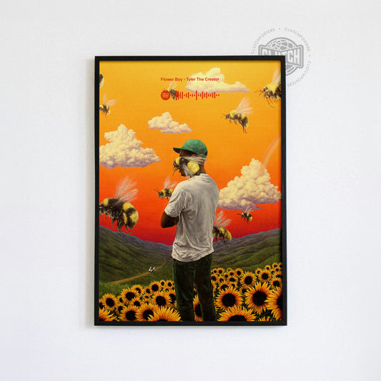 Tyler The Creator 'Flower Boy' Spotify Poster