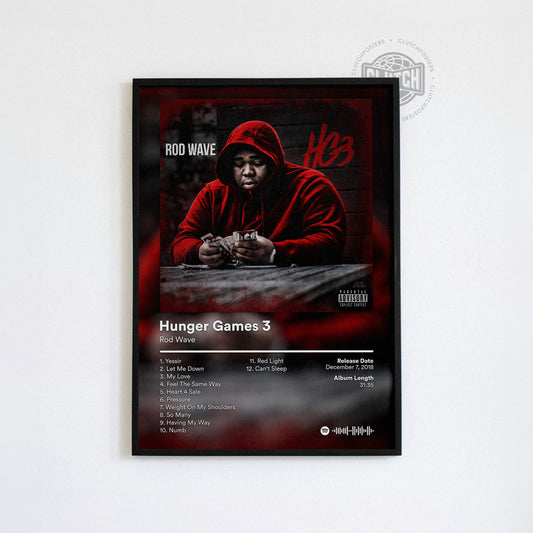 Rod Wave 'Hunger Games 3' Album Poster