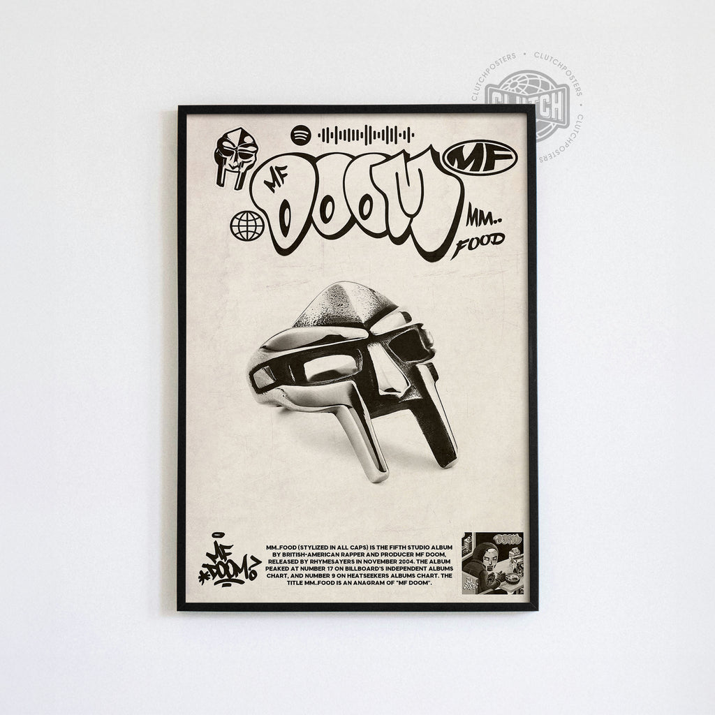 MF DOOM 'MM... FOOD' Spotify Poster