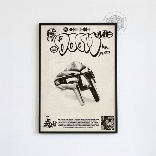 MF DOOM 'MM... FOOD' Spotify Poster