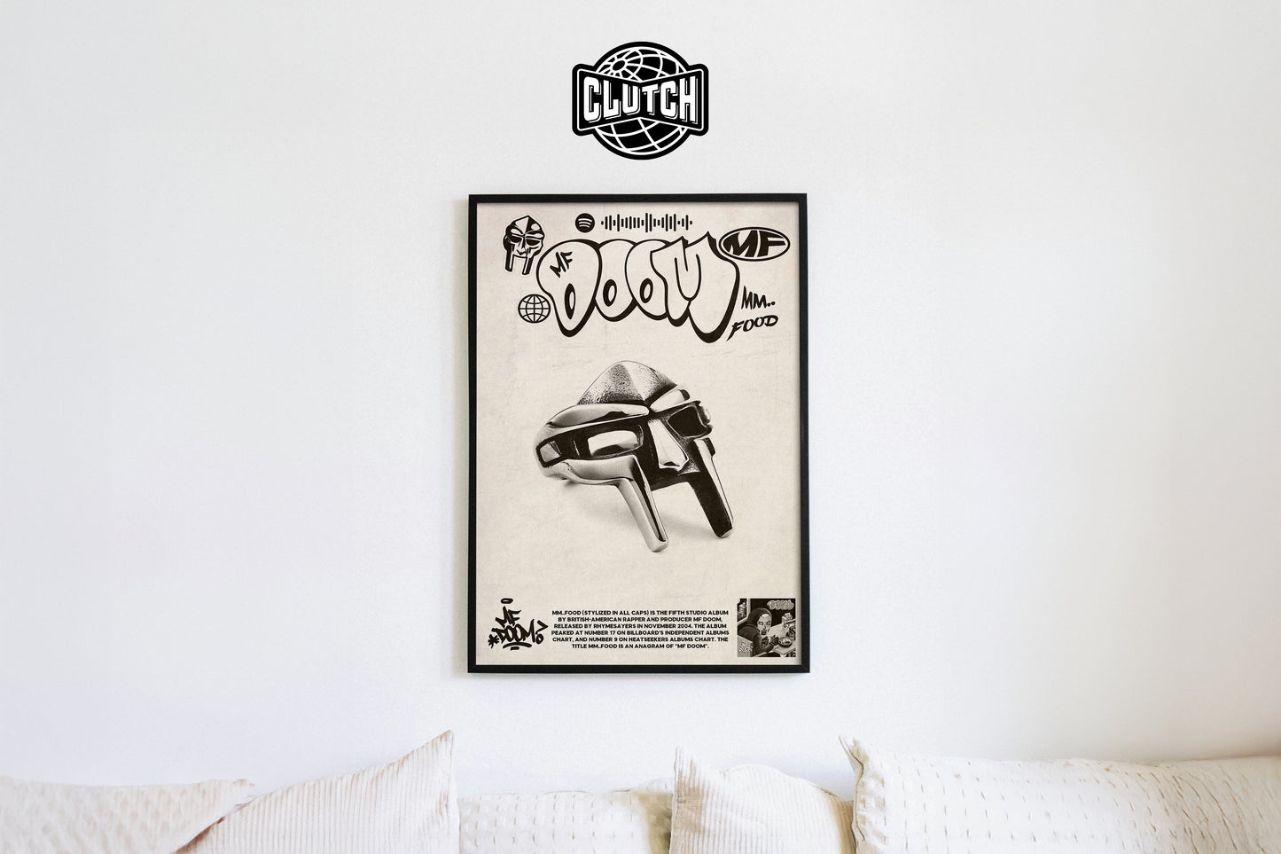 MF DOOM 'MM... FOOD' Spotify Poster