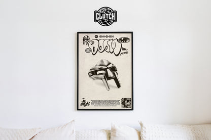 MF DOOM 'MM... FOOD' Spotify Poster