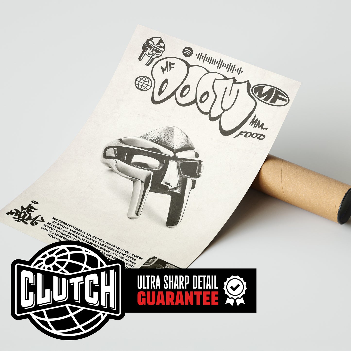 MF DOOM 'MM... FOOD' Spotify Poster