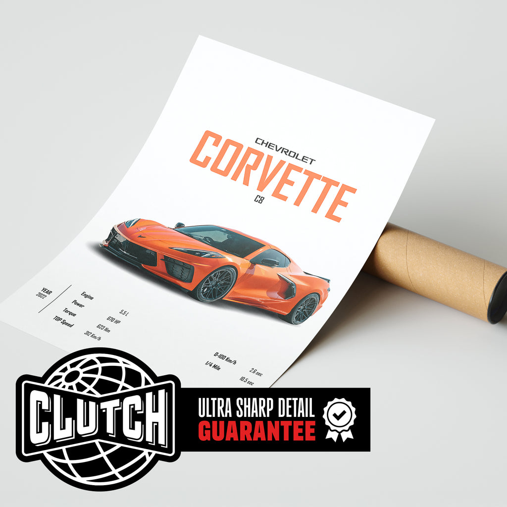 Chevrolet Corvette 'CORE' Car Poster