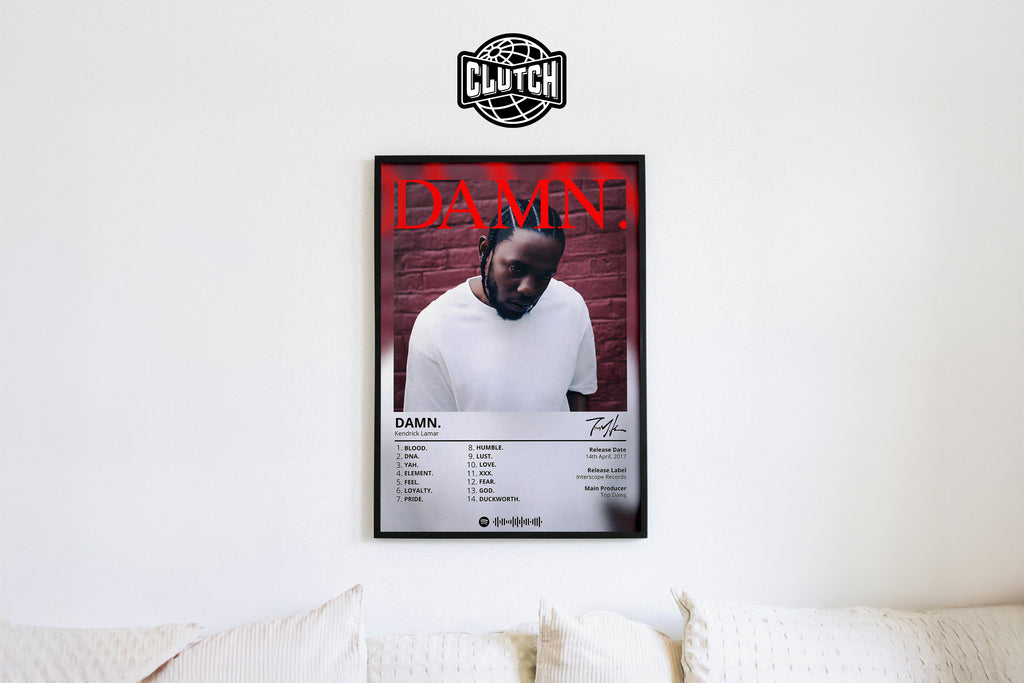 Kendrick Lamar 'Damn' Album Poster