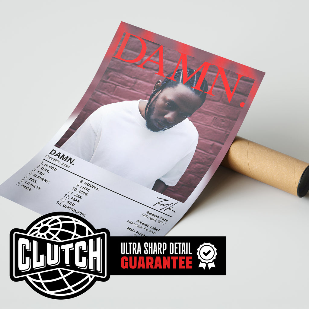 Kendrick Lamar 'Damn' Album Poster