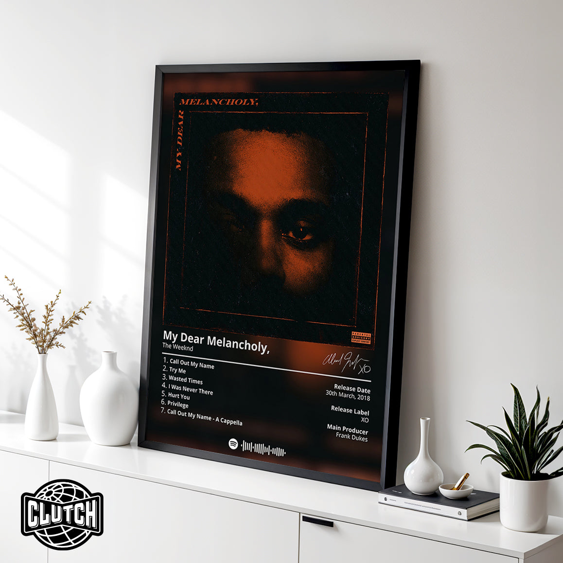The Weeknd 'My Dear Melancholy' Album Poster