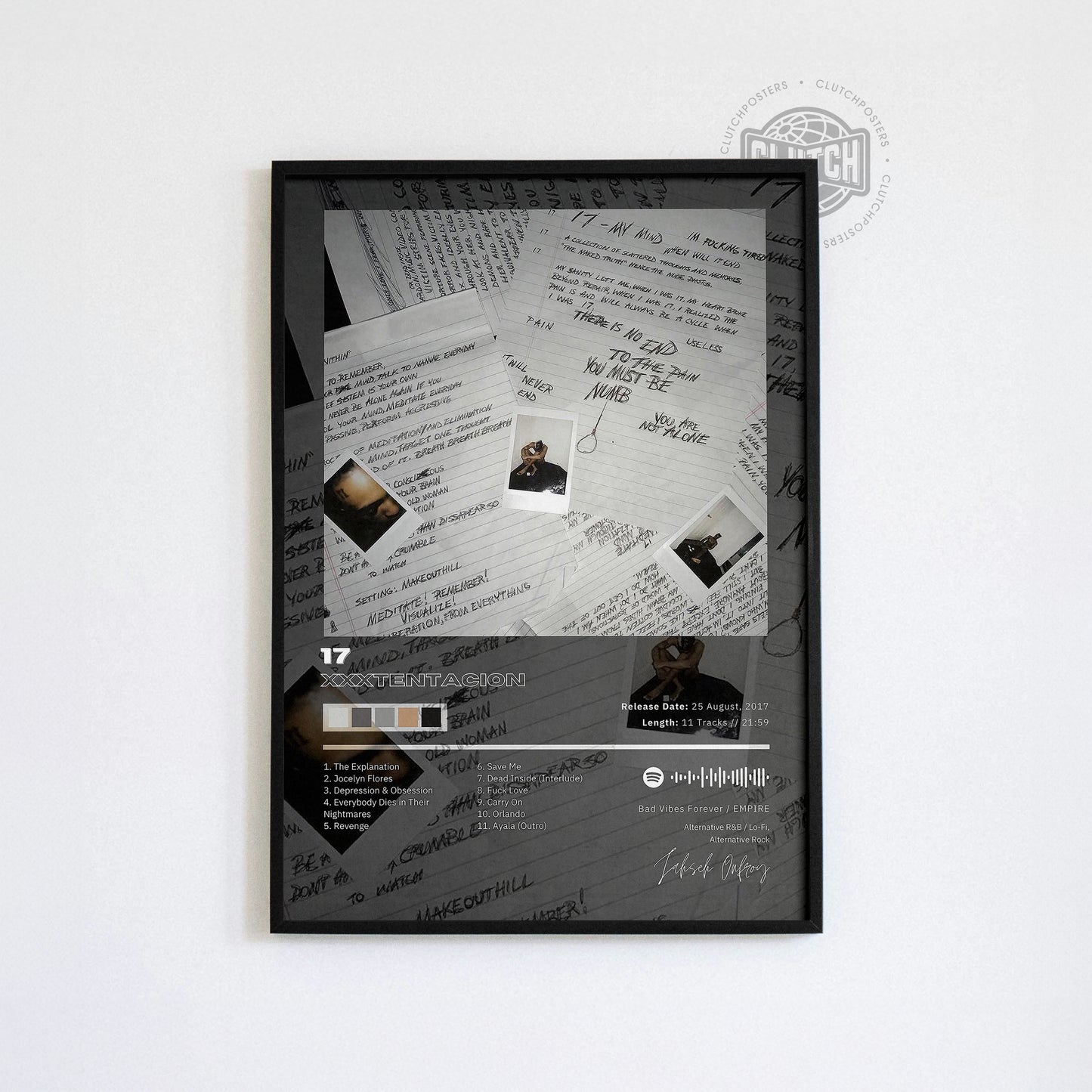 XXXTENTACION '17' Album Poster