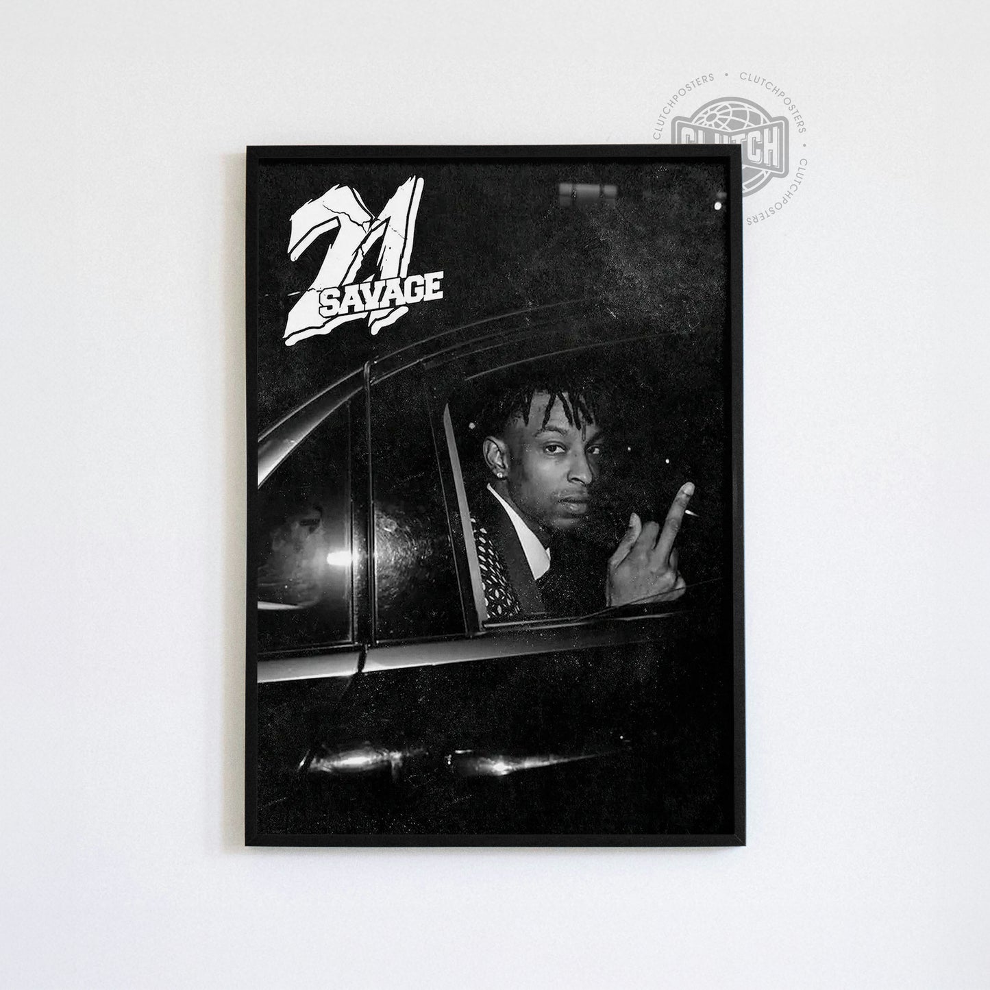 21 Savage B&W Poster