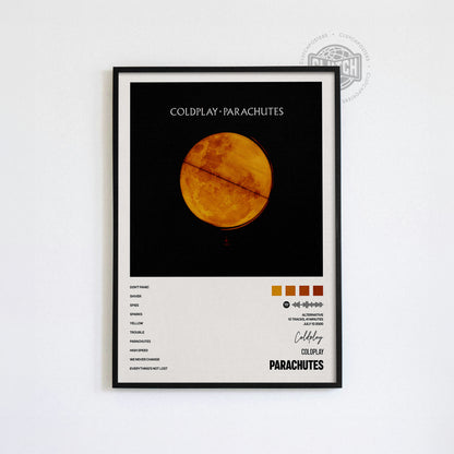 Coldplay 'Parachutes' Album Poster