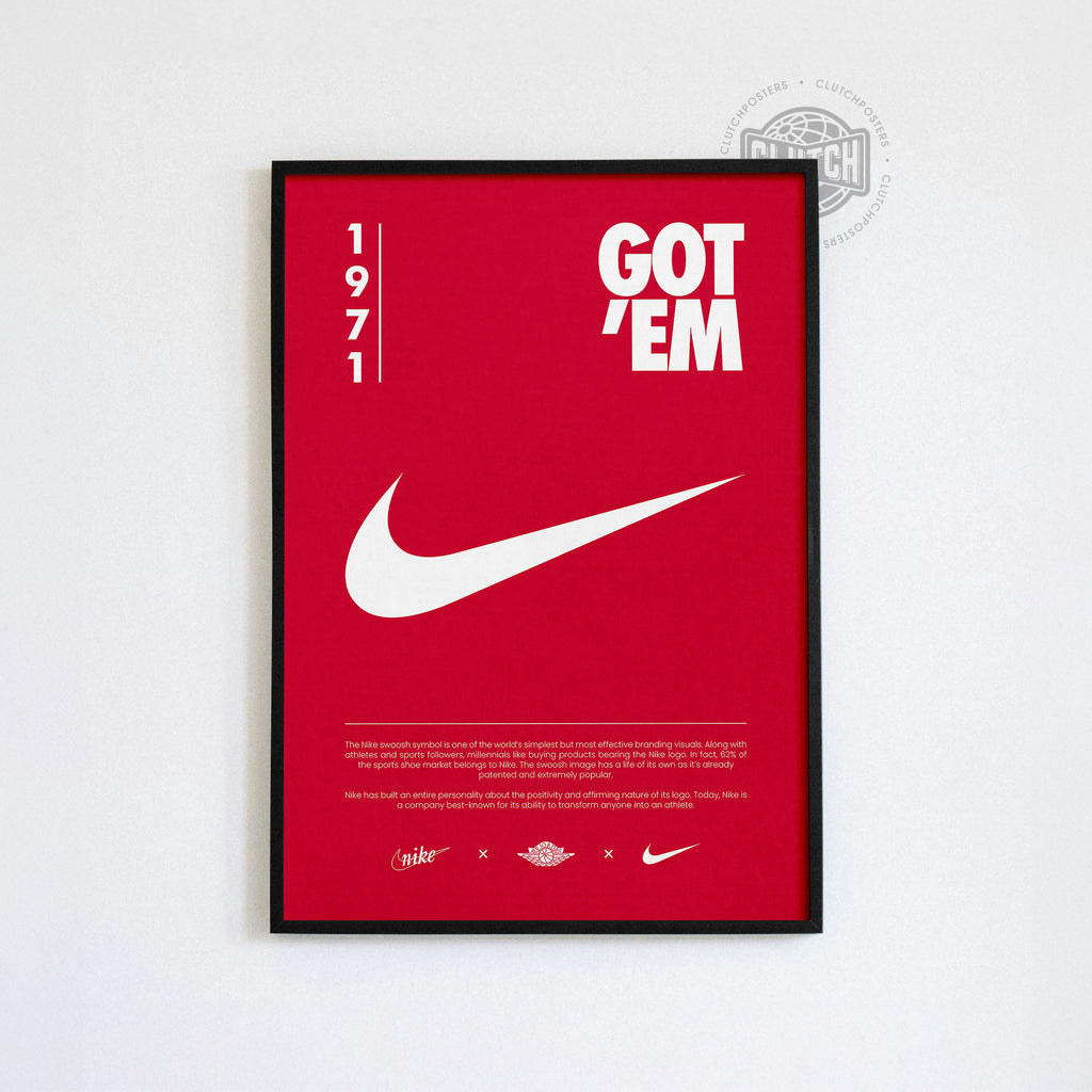 Nike Origins Red Poster