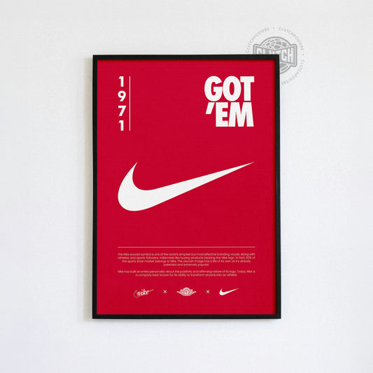 Nike Origins Red Poster