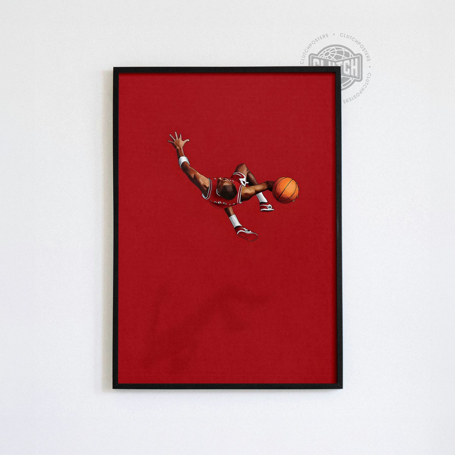 Michael Jordan Red Minimalist Poster
