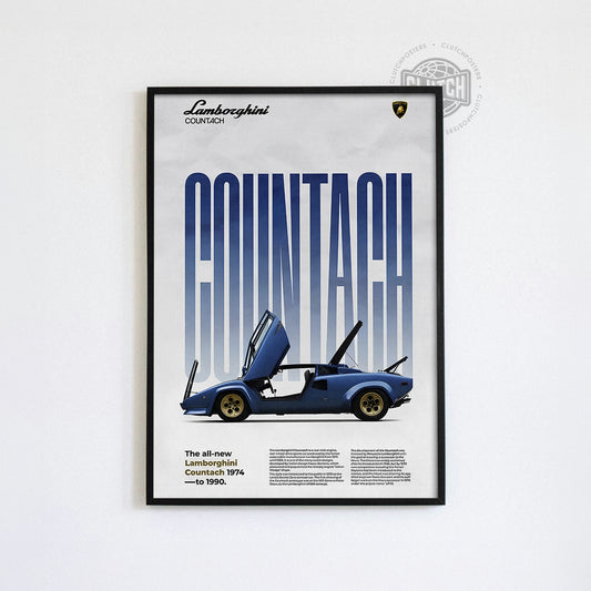 Lamborghini Countach Classic Series Poster