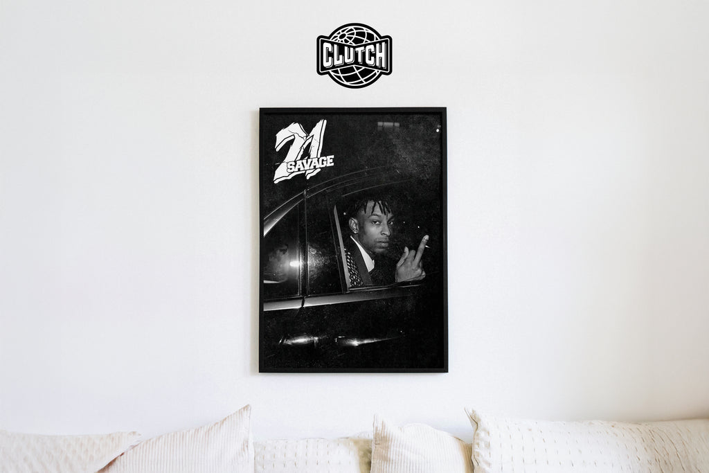 21 Savage B&W Poster