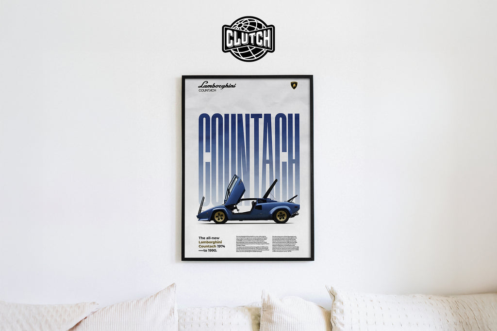 Lamborghini Countach Classic Series Poster