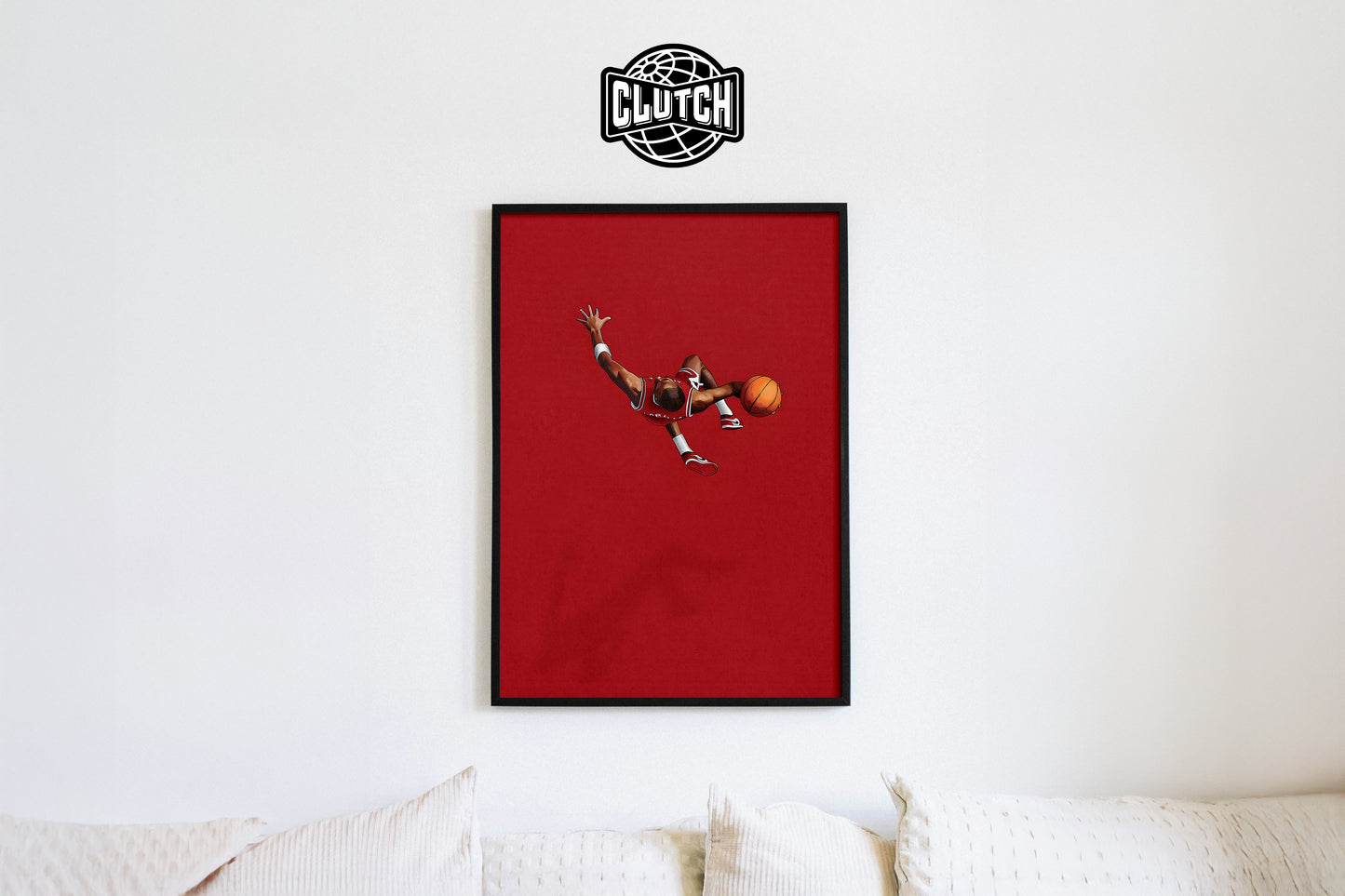 Michael Jordan Red Minimalist Poster