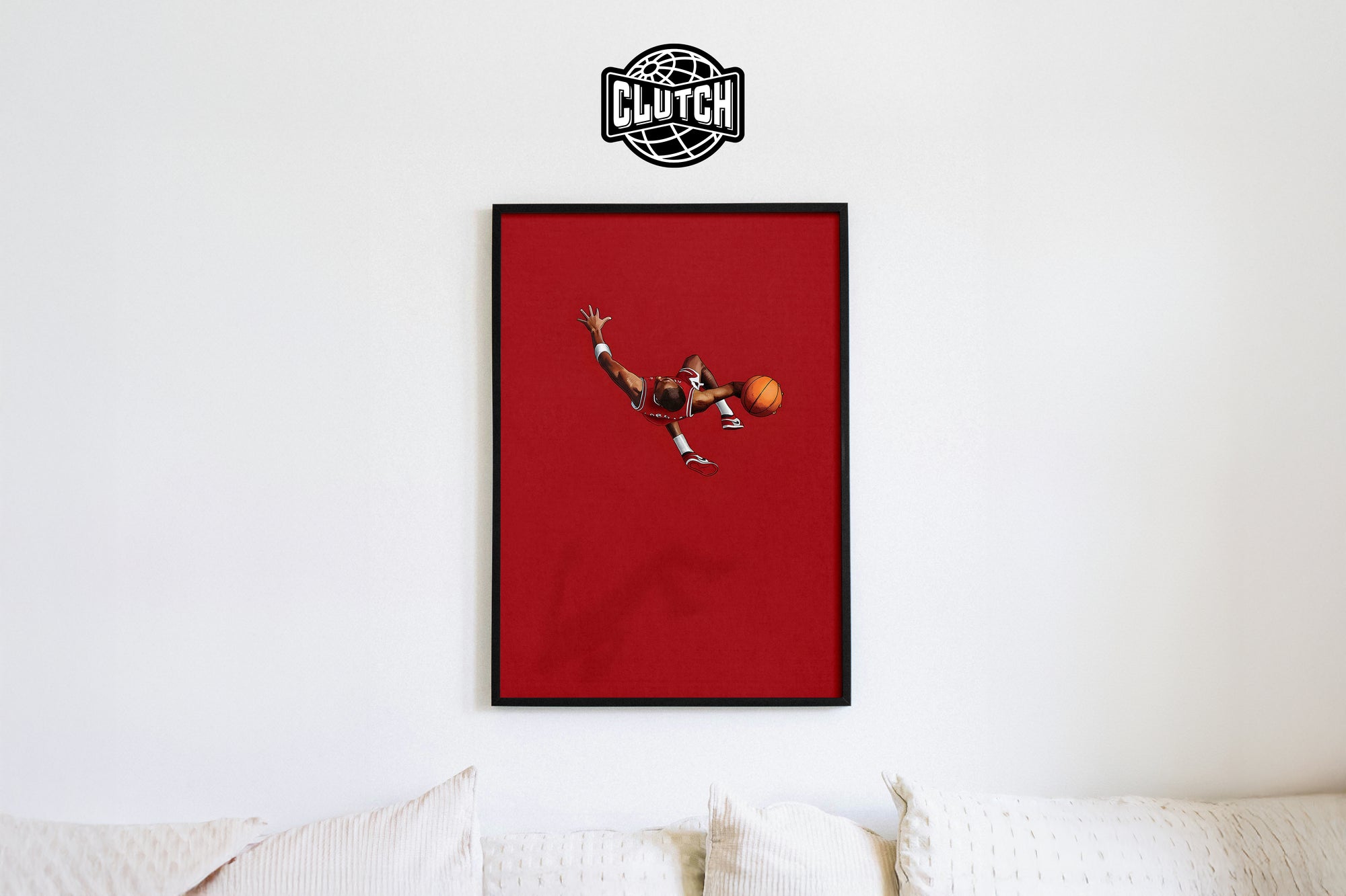 Michael Jordan Red Minimalist Poster