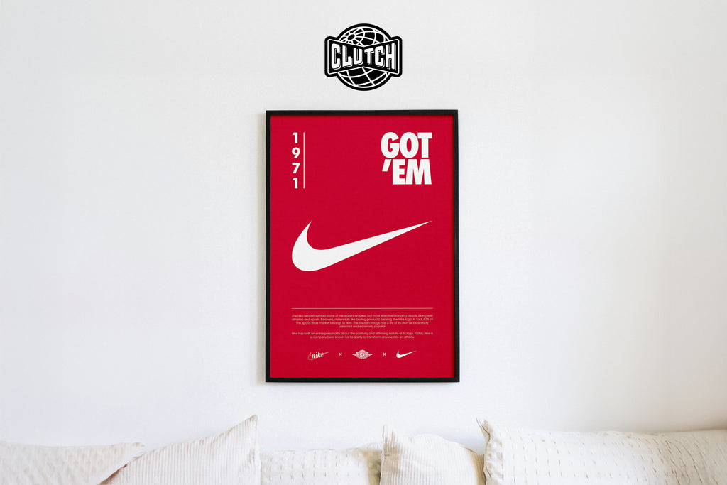 Nike Origins Red Poster