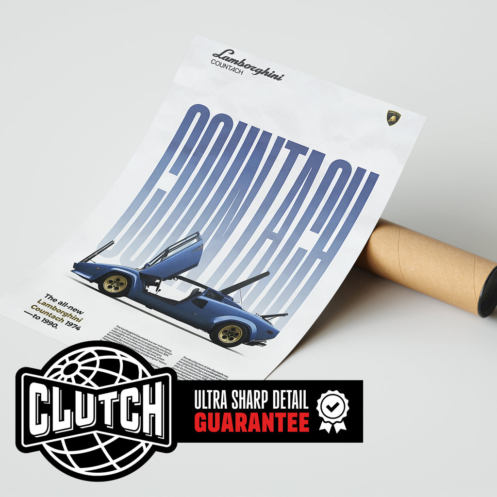 Lamborghini Countach Classic Series Poster