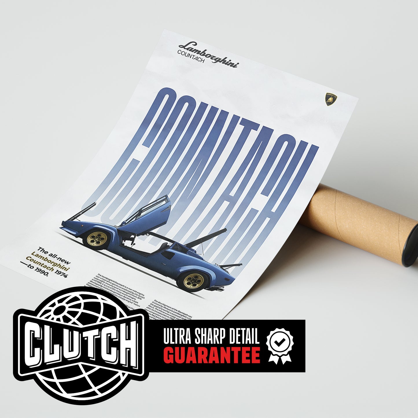 Lamborghini Countach Classic Series Poster