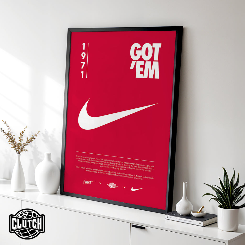 Nike Origins Red Poster